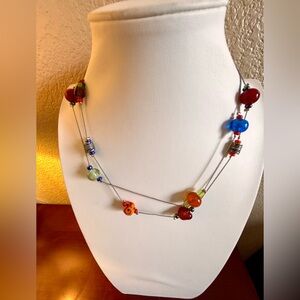 Chico's Multicolor Beaded Necklace